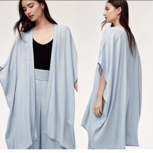Aritzia Azure Skies Tencel Oversized Kimono Cardigan OS